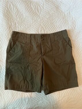 Eddie Bauer Women's Olive Utility Hiking Shorts